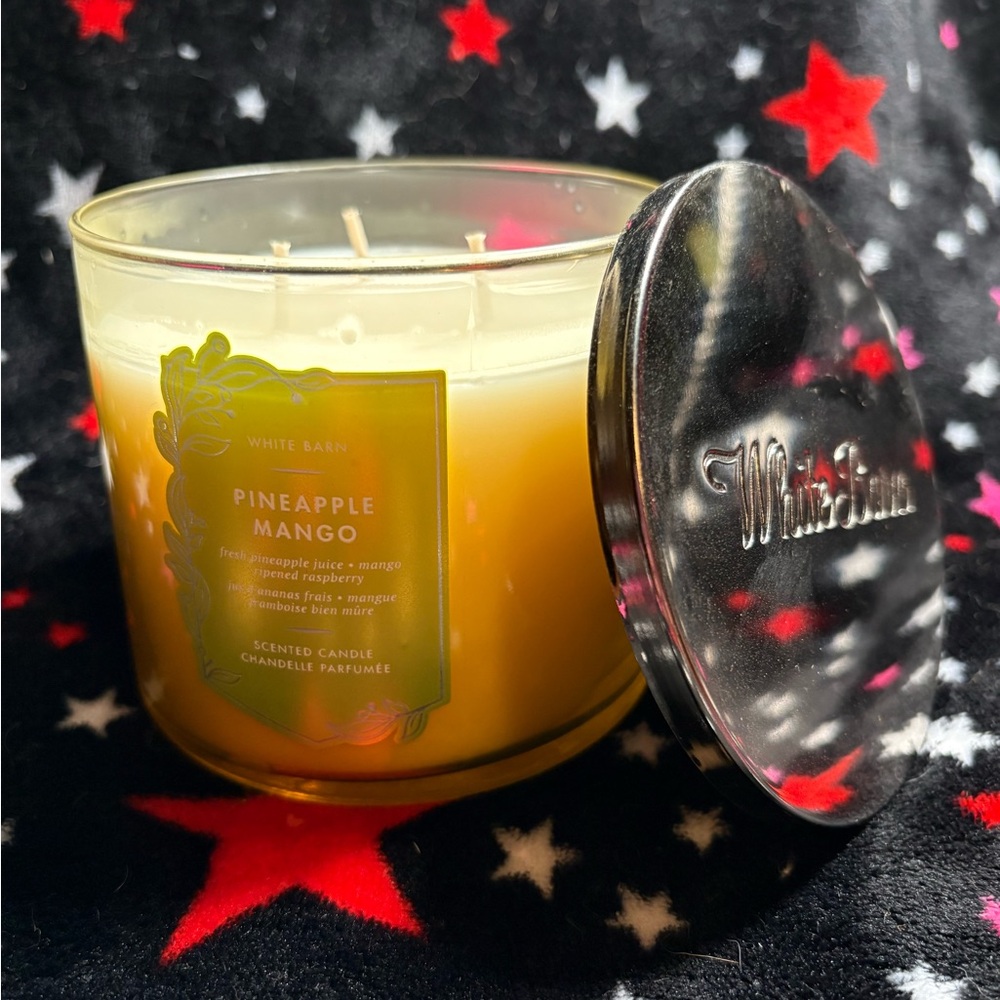 Bath & Body Works Pineapple Mango Candle - Yellow